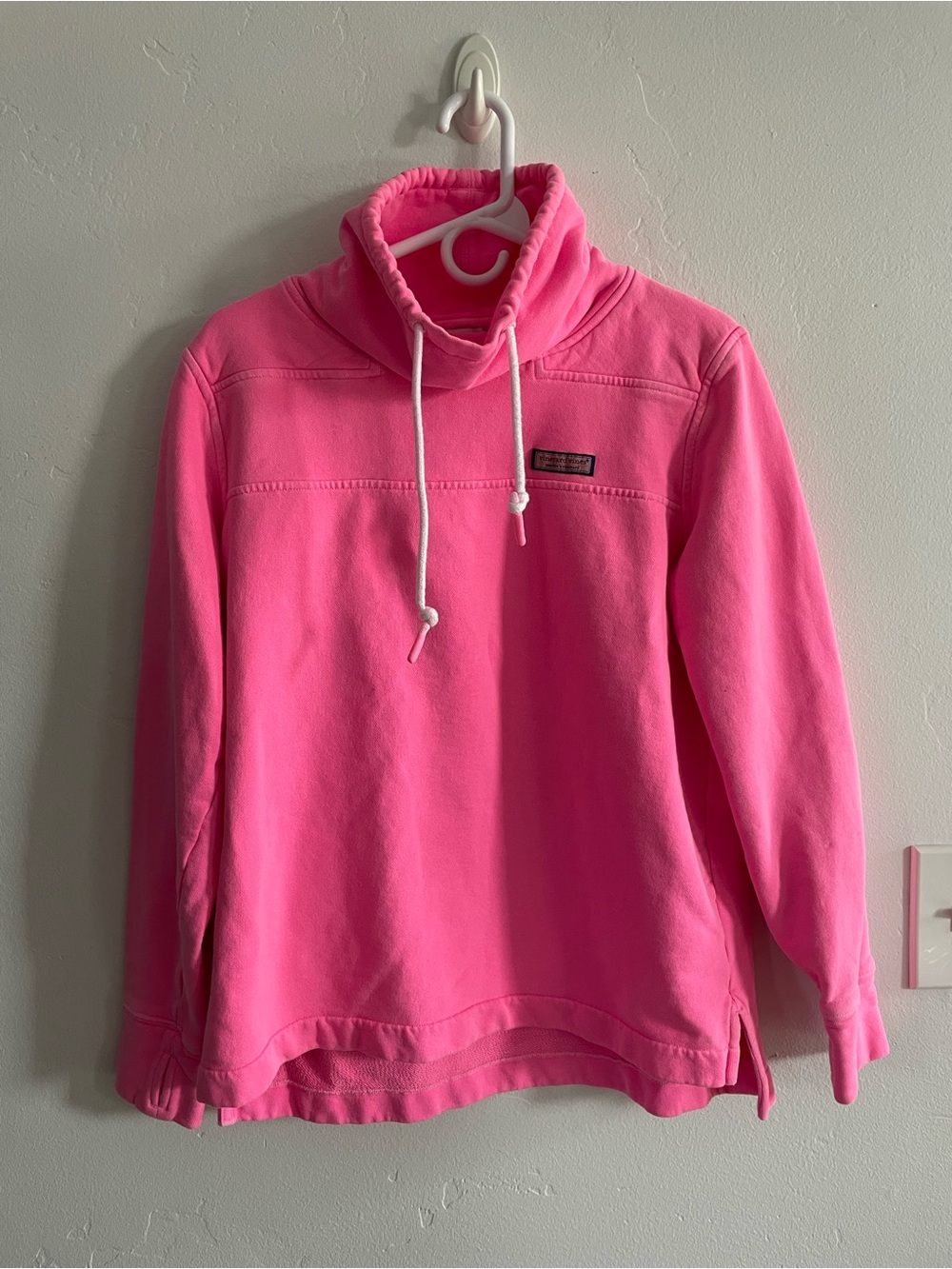Vineyard Vines Neon Pink High Neck Sweatshirt
